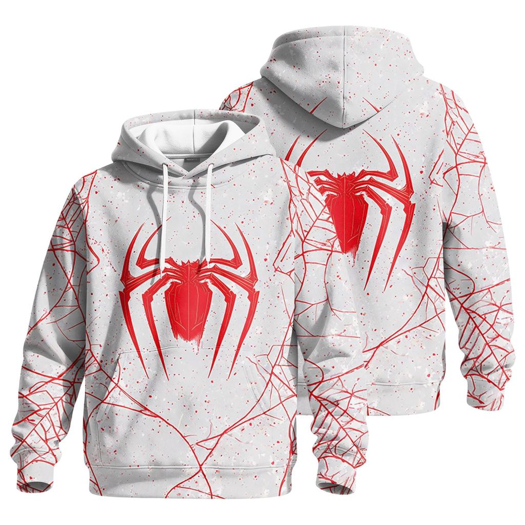 Men's Casual Loose Fit Hoodie with Pocket and Drawstring, Printed Graphic for Everyday Wear