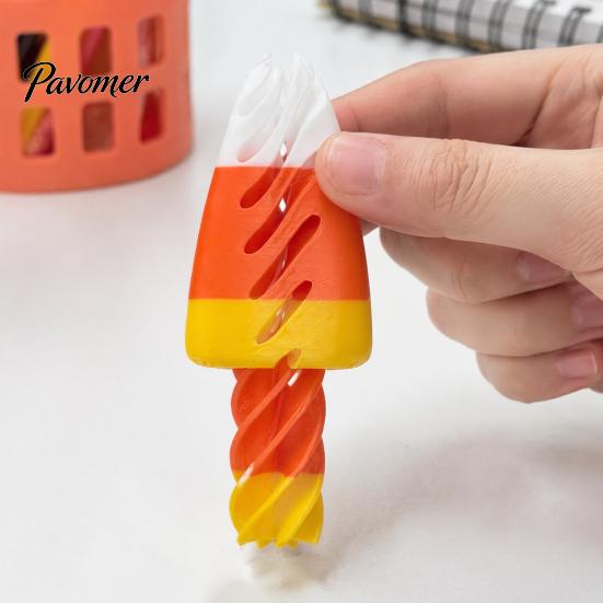 Relaxing Finger Motion Tool 3D Printed Fidget Toy with Animal/Witch Hat/Pumpkin/Corn Designs, Creative Spiral Toy, Spinner Sensory for Kids