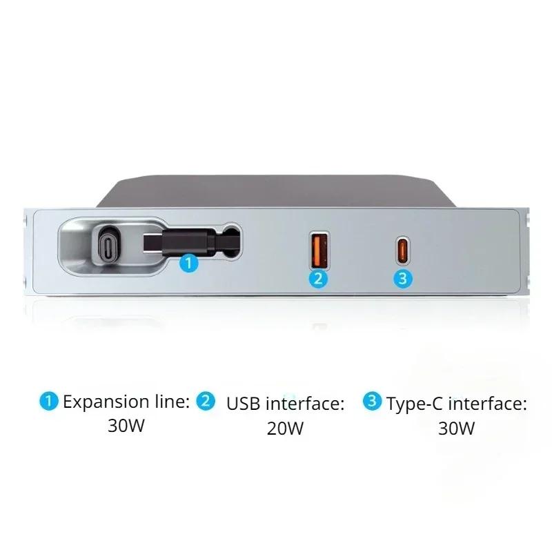 

Быстрая зарядка Автомобильный USB-адаптер для центральной консоли для Tesla Model 3 Highland 2024 Аксессуары Док-станция Разветвитель Быстрая зарядка