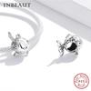 Real 925 Sterling Silver Violet And Bird Charm Pendant Fit Brand Bracelet Animal Beads Delicate Jewelry For Women