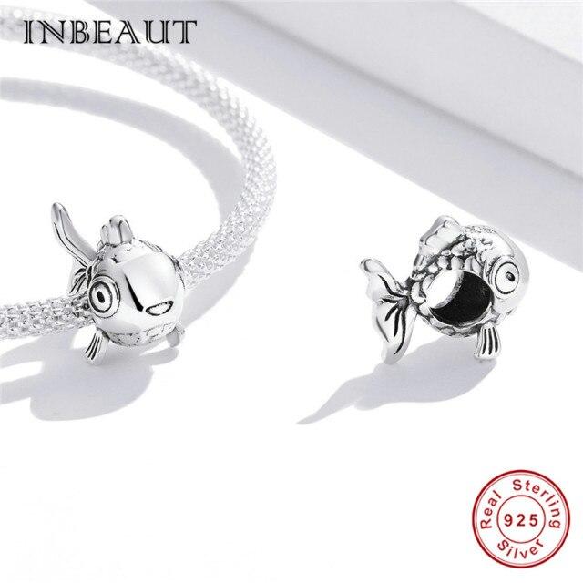 Real 925 Sterling Silver Violet And Bird Charm Pendant Fit Brand Bracelet Animal Beads Delicate Jewelry For Women