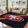 San Francisco 49ers Design Kristall-Samt-Teppich Weiche Dekorationsmatte für Schlafzimmer Eingang