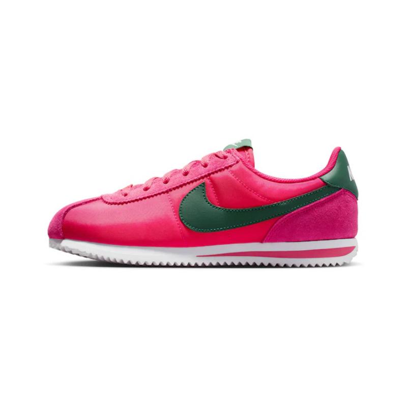 New Nike Cortez Textile Abrasion Resistant Low Top Kids Lifestyle Shoes Pink Teenagers IH7654-600