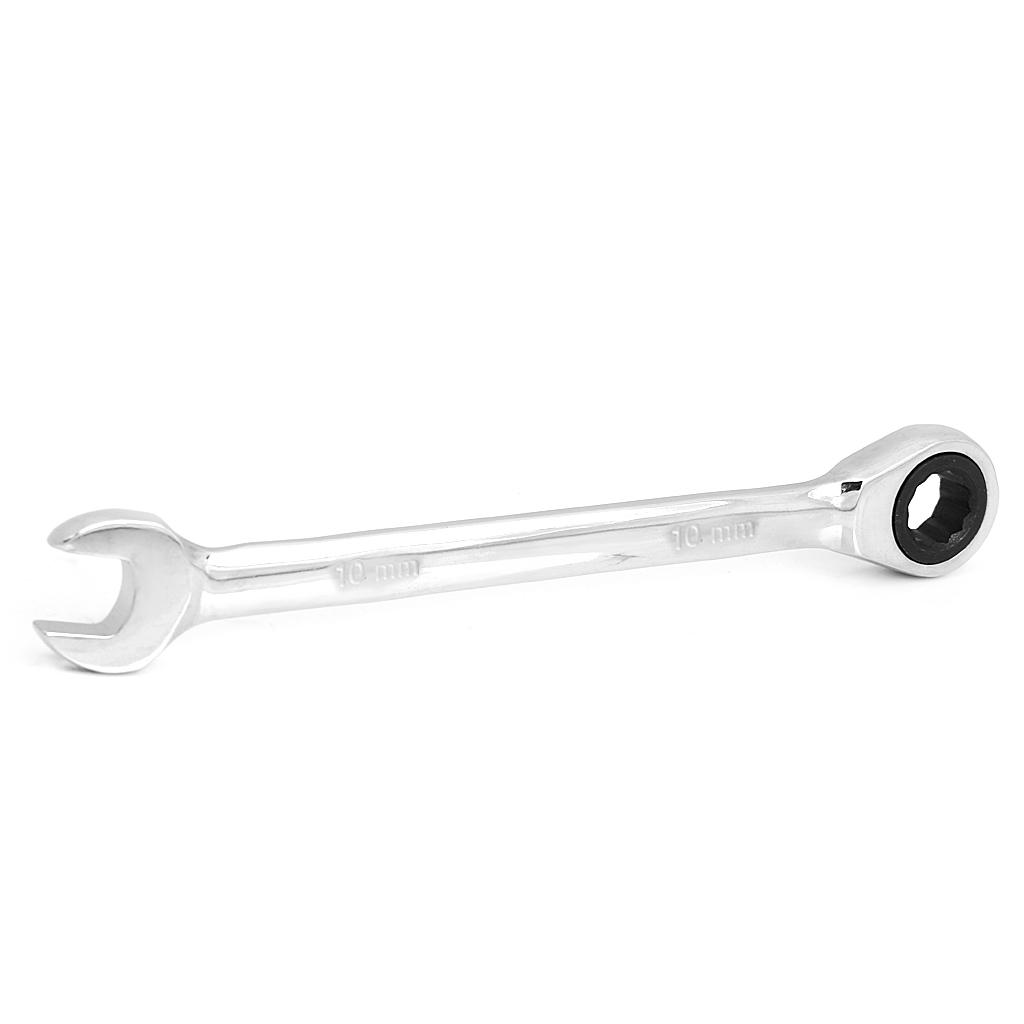 Reversible Metric Ratchet Wrench Socket Hand Spanner Nut Tool 10mm