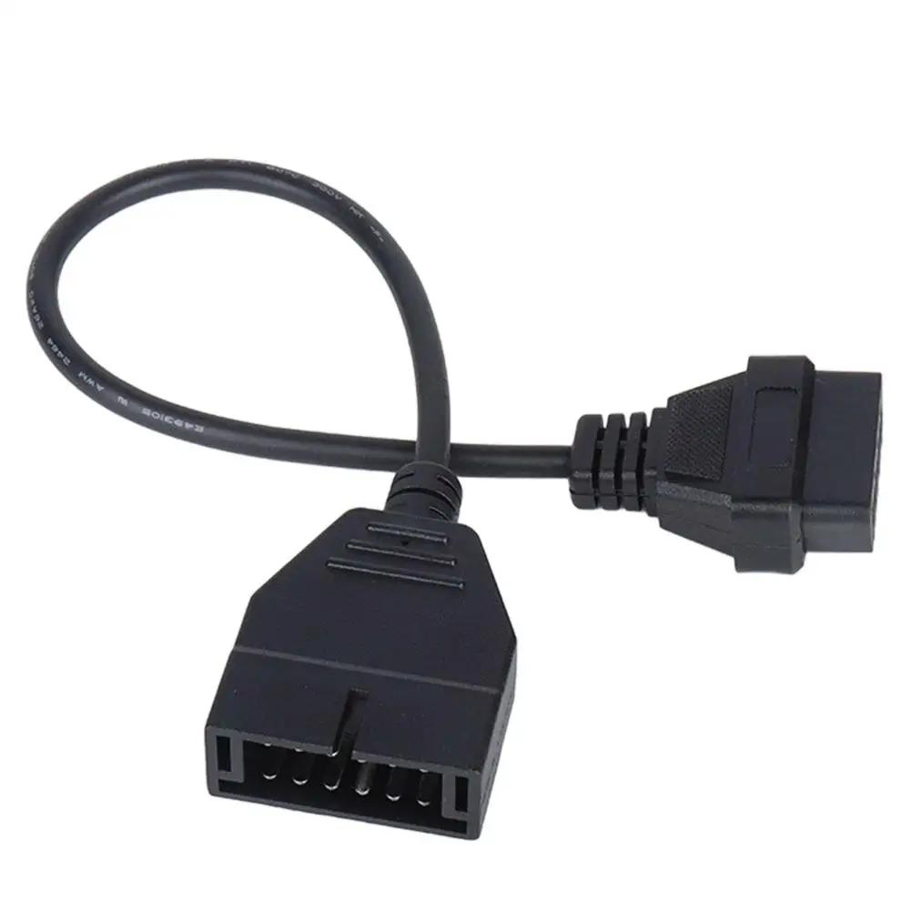 Кабель-адаптер OBD1 на OBD2 для GM, Инструмент для замены штифтов считывателя кодов OBD1, Расширитель диагностического разъема 16-контактный на 12-контактный P8M1 чёрный