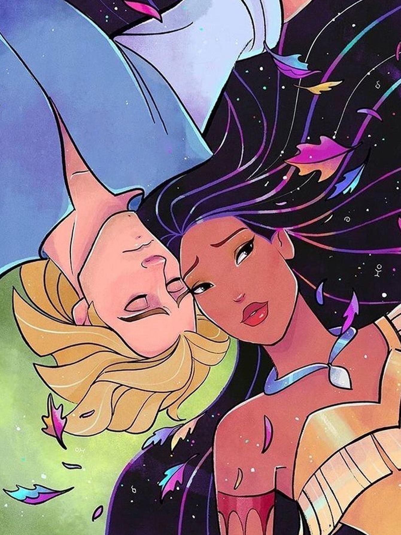 

Алмазная живопись своими руками Принц и Принцесса Набор для вышивания крестом Мозаичное искусство Алмазная живопись Полный круг Алмаз Домашнее украшение Round 20x30cm