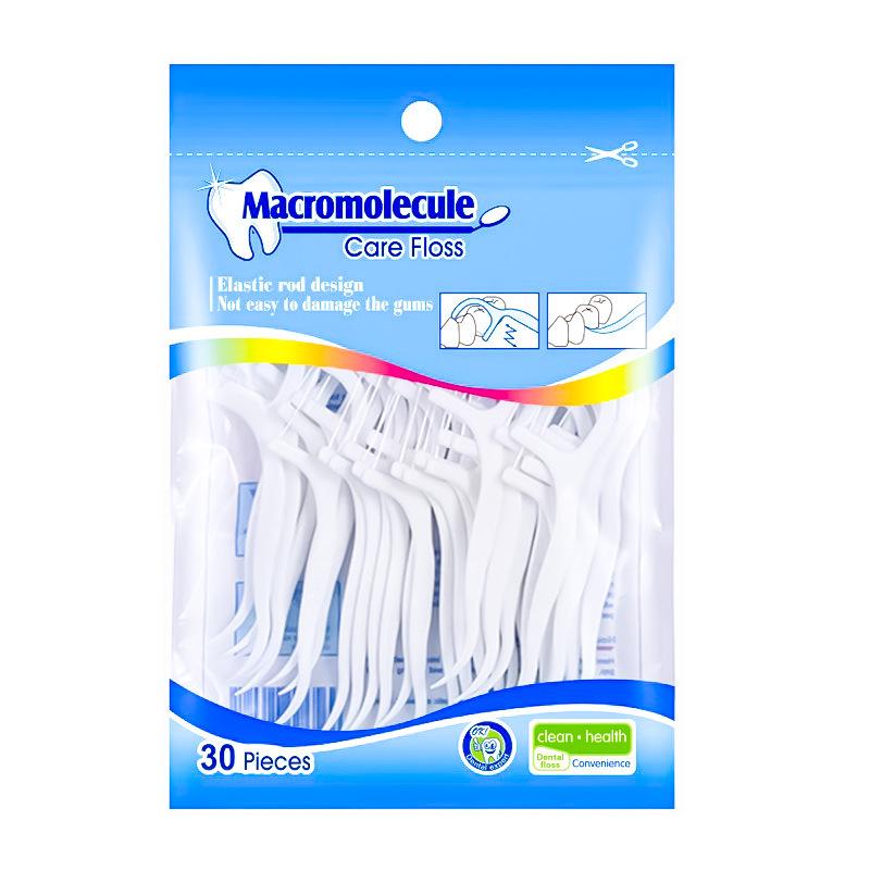 Portable Disposable High-Elasticity Dental Floss Picks for Oral Care