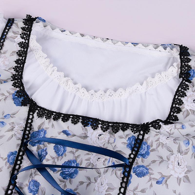 European & American Oktoberfest Costume V-Neck Cosplay Dress In Stock
