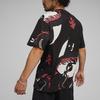 Puma X Staple Year Of The Dragon Series All Over Print Casual Round Neck Short Sleeve T-Shirt Men Tops Black 625097-01
