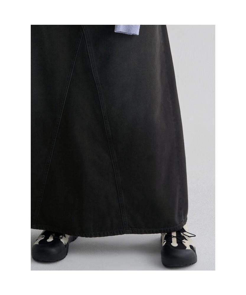8seconds Tencel Blended Denim Maxi Skirt Ash