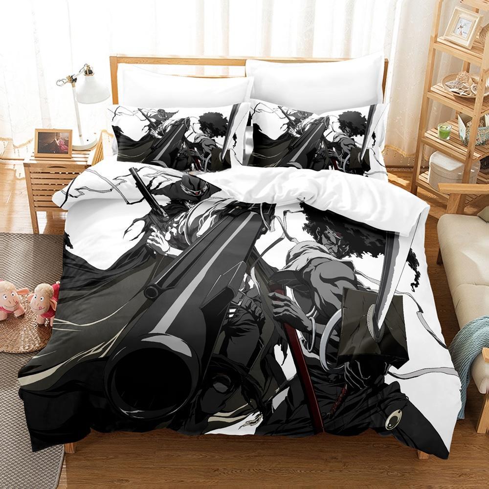 3d Printing Game Afro Samurai Bedding Set Cartoon Anime three-piece set Adult Kid Bedroom Duvet cover Sets 3D Print Kawaii Girls