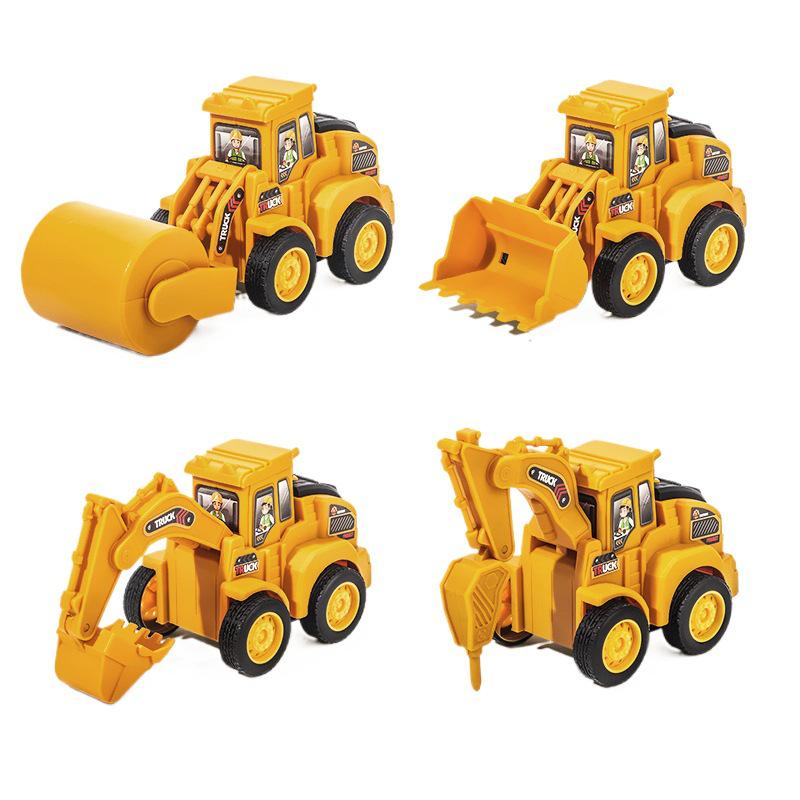 Children's Educational Inertial Excavator Toy Car Model