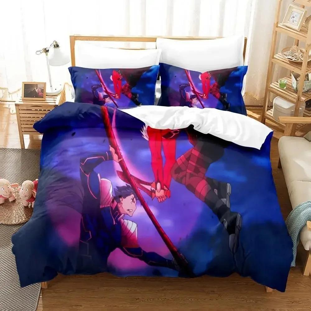 3D Print Anime FateStay Night Unlimited Blade Works Bedding Set Cartoon Anime three-piece set Adult Kid Bedroom Duvetcover Sets