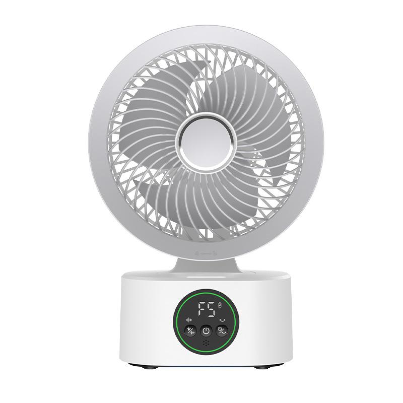 Portable Rechargeable USB Wall Hanging Fan Remote Control Folding Shaking Head Fan with Nightlight Air Cooler Household