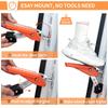 TOOENJOY Car Side Step Car Door Side Pedal Foldable Door Step Car Wash Aid