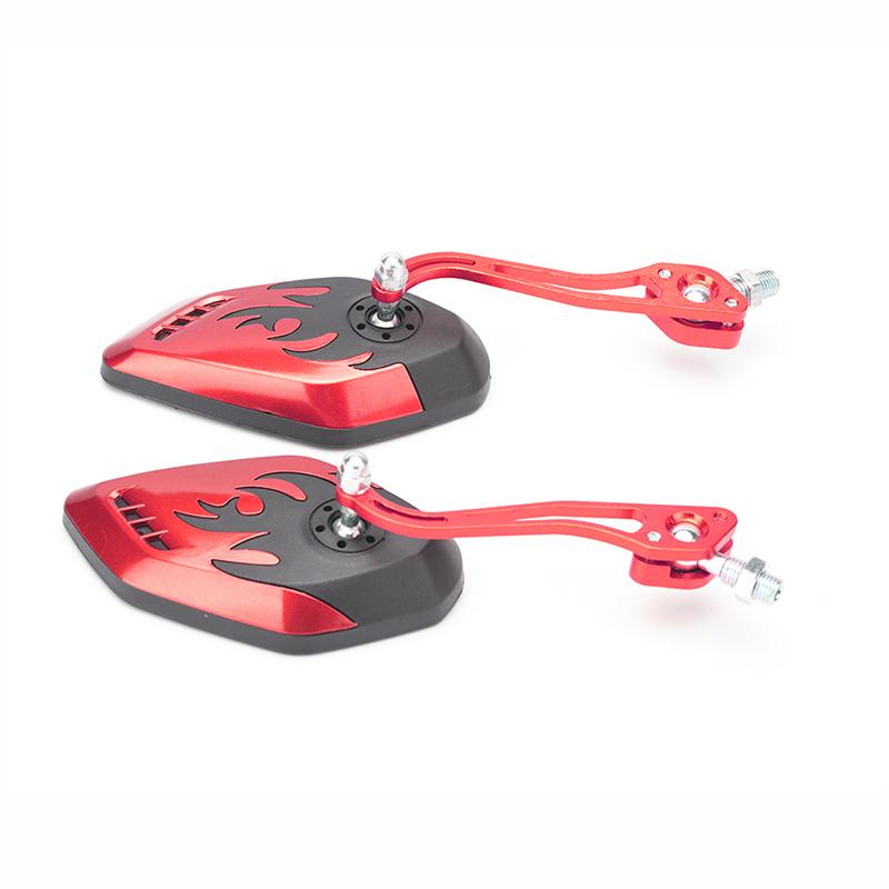 1 Pair 360° Rotating Adjustable Motorcycle Rearview Mirror Electric Vehicle Scooter Universal Modification Accessories