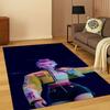 Tappeto Musicale 3D Demon Hunters Kpop Rumi Mira Zoey per Camera da Letto Soggiorno Divano Decorazione Casa, Tappeto Area Tappetino Antiscivolo Regalo
