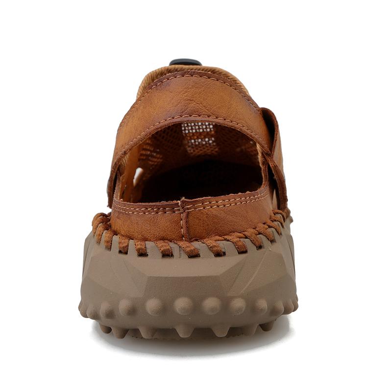 Summer Men's Leather Beach Sandal Sandals, Leather Lightweight Sports Sandals