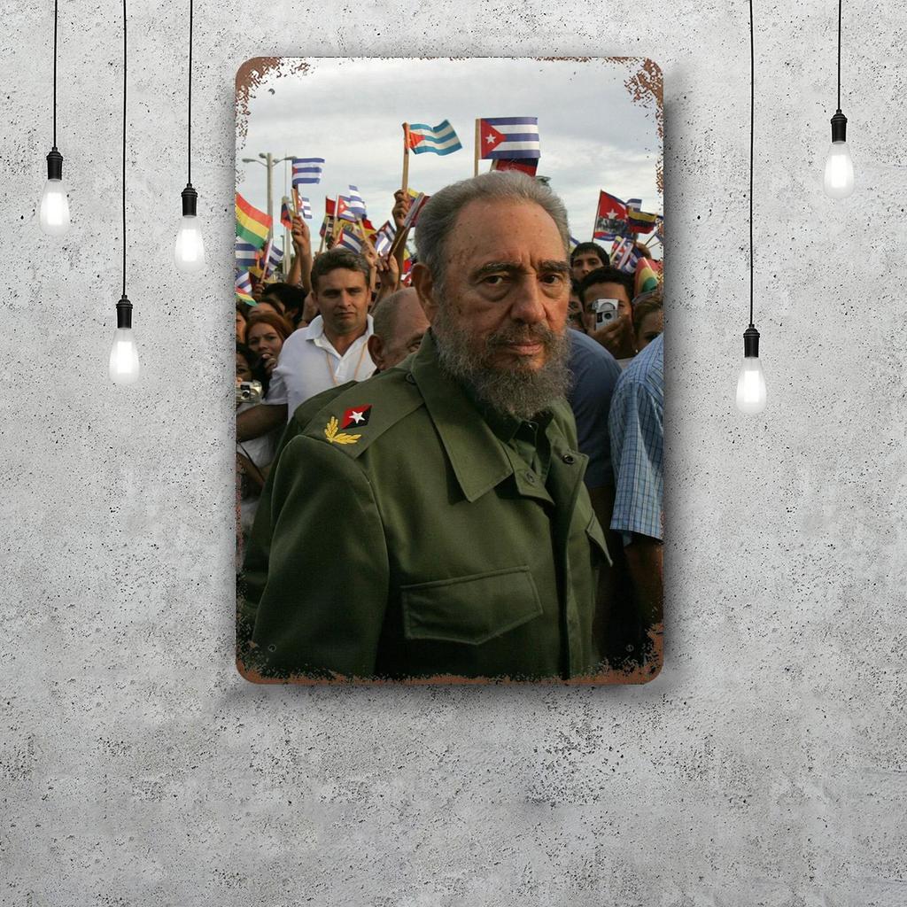 fidel castro Chairman Vintage Metal Tin Signs Posters Decor Retro Metal Plaque Wall Art Decor for Garage Bar