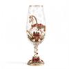 Regalo Stagionale Invernale Schiaccianoci di Natale Bicchiere da Champagne, 350ml Bicchiere Decorativo Vino Festivo Dipinto a Mano per Bicchieri Tavola Festiva E