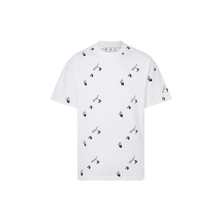 

Off-White Футболка с логотипом Allover Белые мужские топы OMAA038R21JER0100110 M