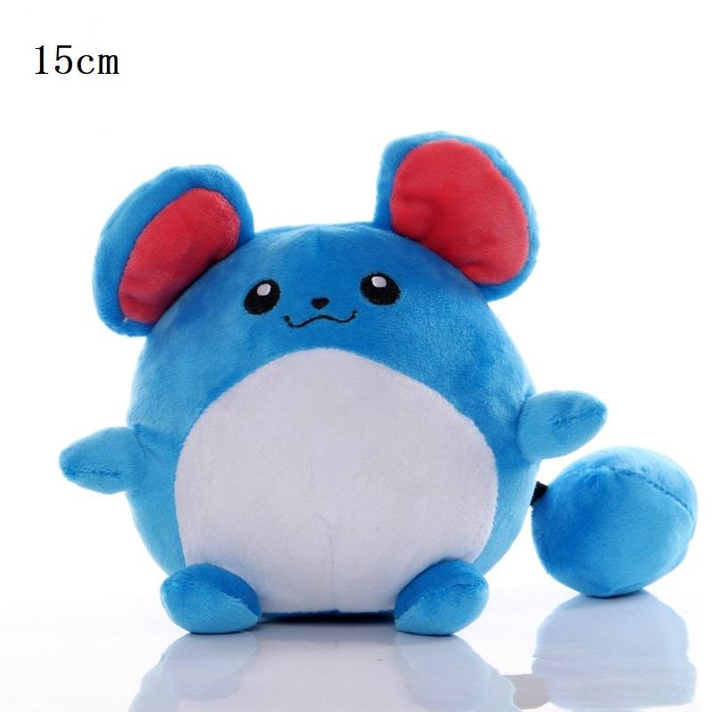 20cm Pokémon Squirtle Marill Pikachu Doll Anime Azumaril Blastoise Poliwag Lapras Spheal Plush Toys Collectible Gifts