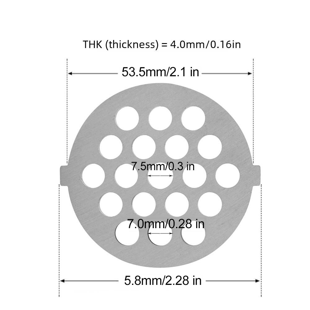 Stainless Steel Knife & Grate for Meat Grinder and Sausage Maker