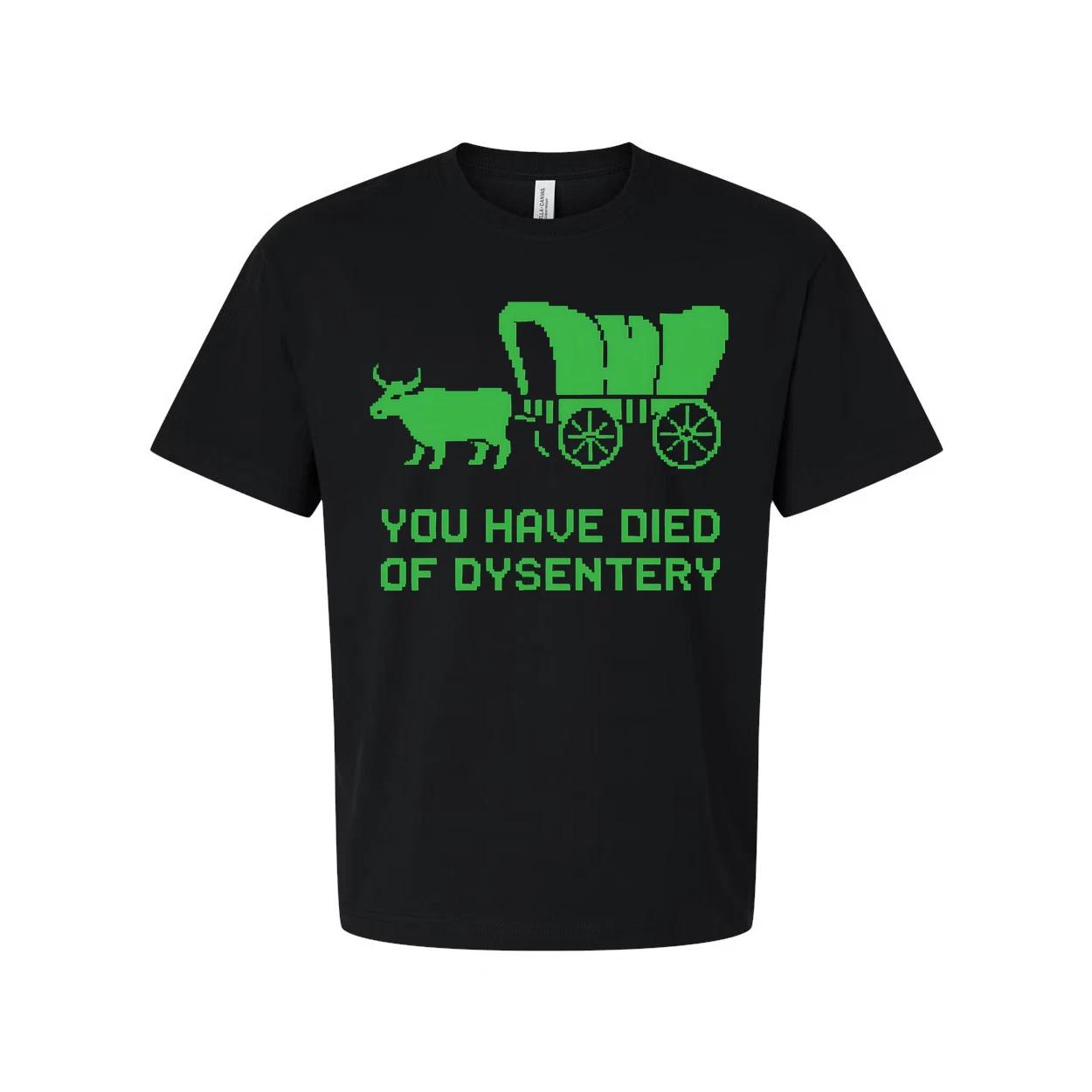 Oregon Trail You Have Died Of Dysentery Unisex T Shirt 2XL