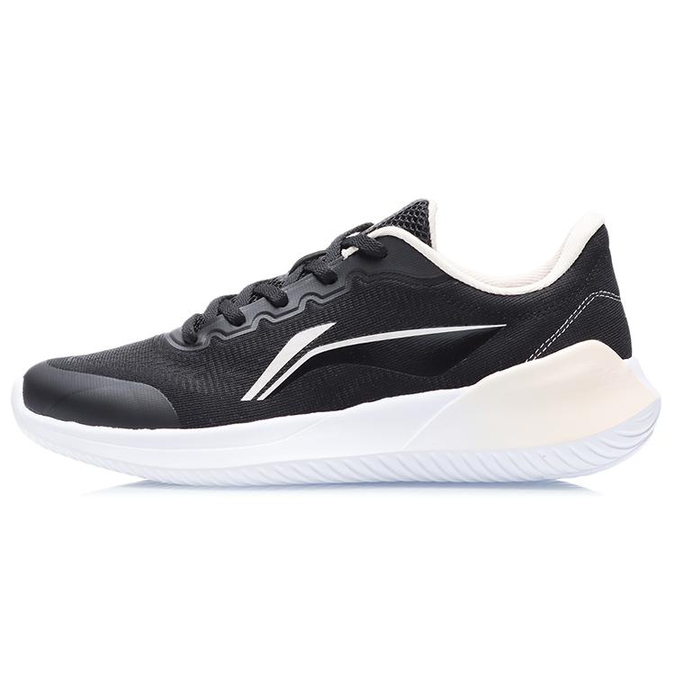 new LiNing Breathable And Wear resistant Low Top Running Shoes Women's Black White