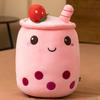 25-70cm Cartoon Fruit Bubble Tea Cup pillow stuffed soft Drink Apple Milk Tea back cushion fast food gifts for kids birthday