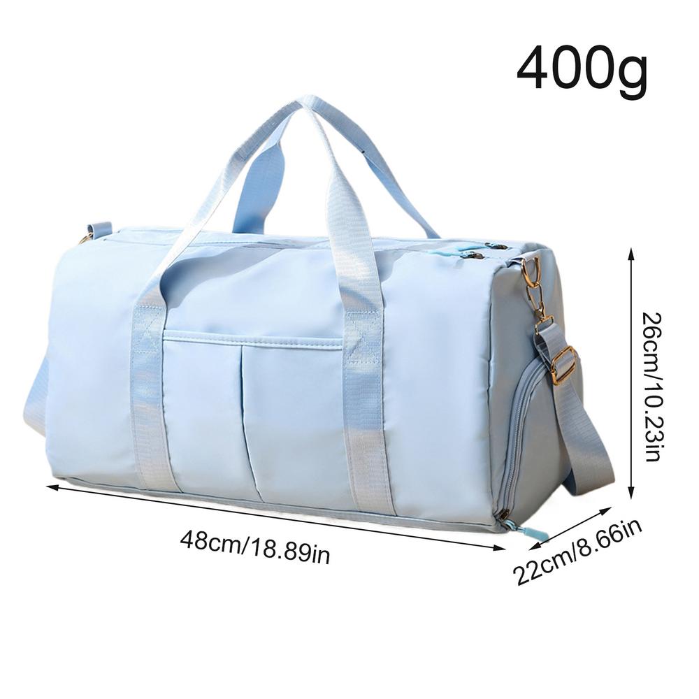 

Спортивная сумка для спортзала, портативная сумка, большая вместимость, водонепроницаемая спортивная сумка с плечевым ремнем, многофункциональная спортивная сумка One size синий