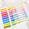10pcs Double-ended Magic Color Changing Highlighter Pen Set Student Diary Scrapbook Painting DIY Making, Office Cute Stationery