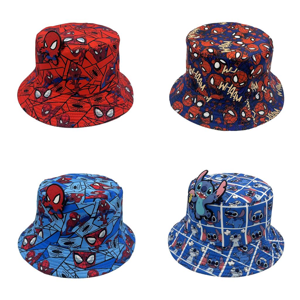 Spider Man Summer Sun Protection Fisherman Hat With Breathable Polyester For Women