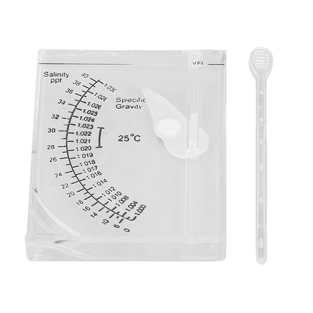 Aquarium Salinity Tester Accurate Aquarium Hydrometer for Fish Tank Seawater Specific Gravity and Salinity