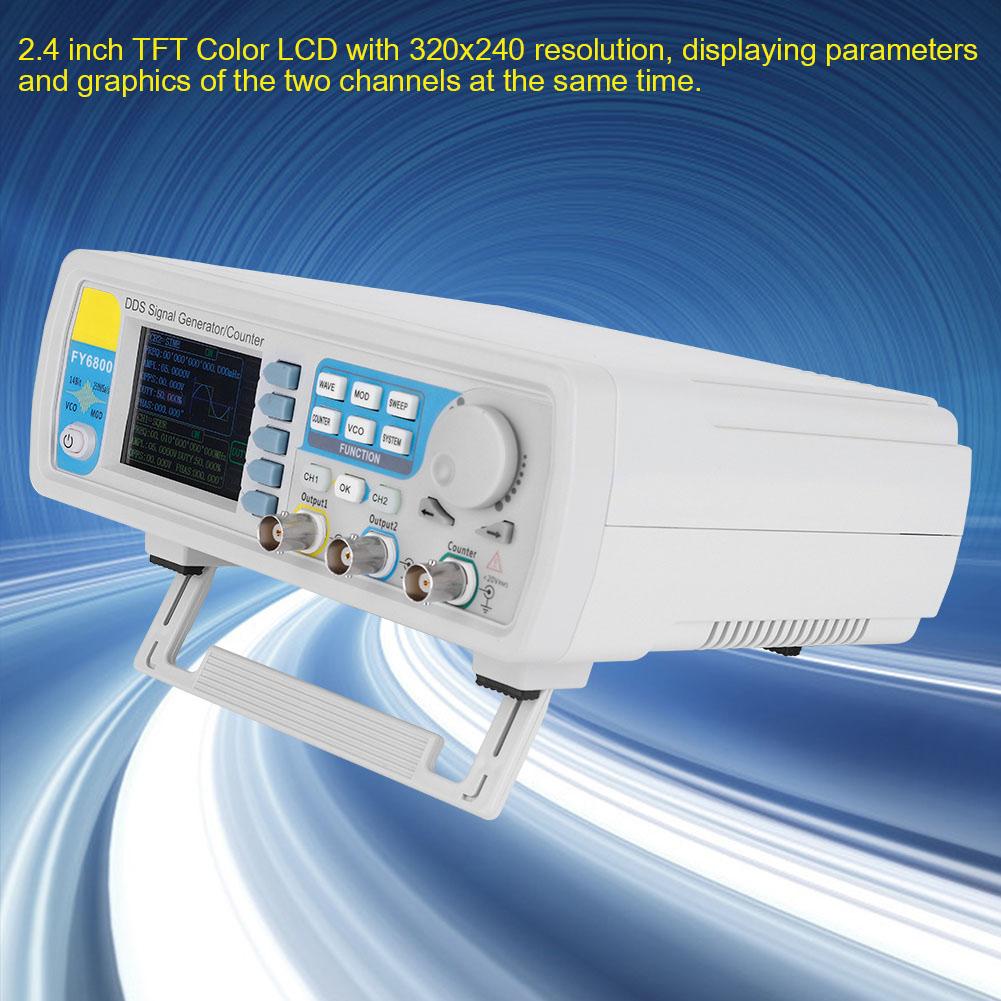 FY6800 Double Channel DDS Function Arbitrary Waveform Signal Generator(30MHz )