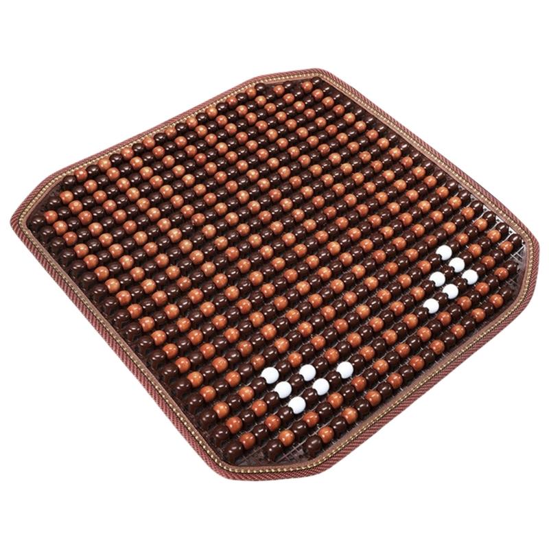 Ventilated Wooden Bead Chair Mat Color Option Durability Handmade Seat Pad Chair Cushion For Furniture Vehicle