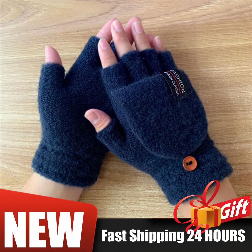 Double-Sided Heating Gloves Washable Rechargable USB Electric Heated Gloves Touchscreen Fingerless Hand Warmer Glove For Outdoor