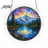 Light Refraction Sun Catcher Acrylic Puzzle Suncatcher, Colorful Window Hanging Ornament, 7.87 Inch Wall Art Decoration, Ideal for Gifting And