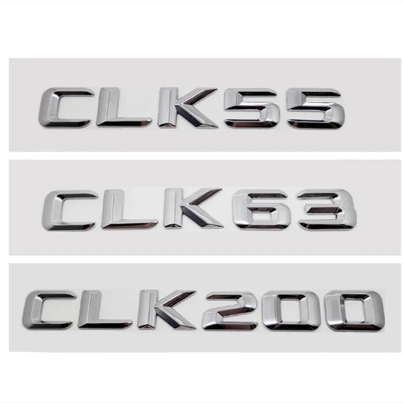 Mercedes Benz CLK55 CLK63 CLK200 CLK230 CLK240 CLK280 CLK320 CLK Sınıfı için Arka Bagaj Harfleri Amblemi Kuyruk Kutusu Rozet Çıkartması