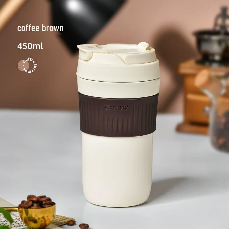 Vanow Insulated Ceramic Lined Travel Coffee Cup