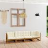 Day and Night - Day and Night 4-seater Garden Sofa with Solid Pine Wood Cushions