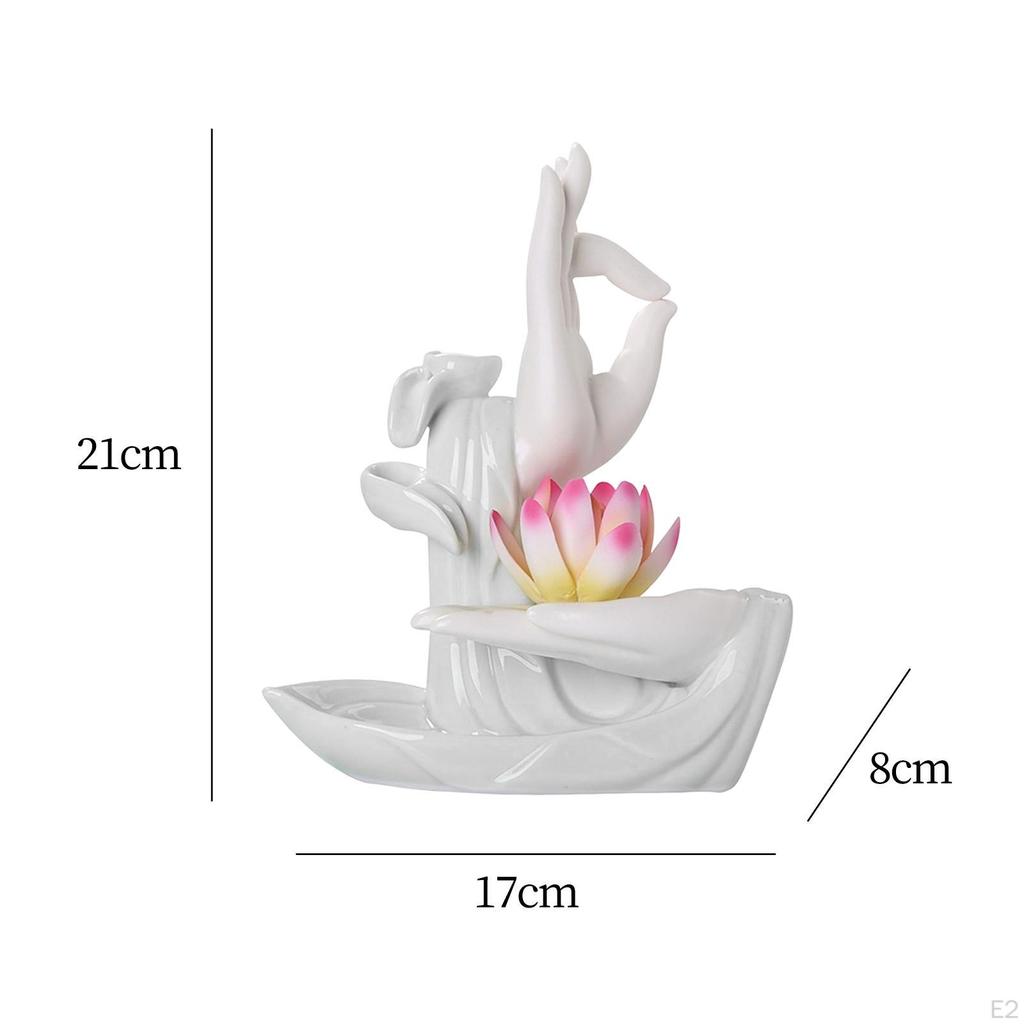 Ceramic Backflow Burner Handmade Elegant Easily Clean Home Decor