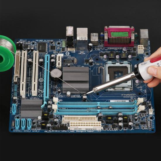 Adjustable Soldering Iron with Switch Non-slip Long Service Life Reliable High Efficiency Pen for Jewelry Repair