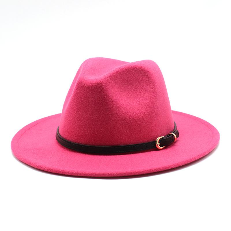 Jazz Hat Season British Retro Top Hat Men'S And Women'S Woolen Hats