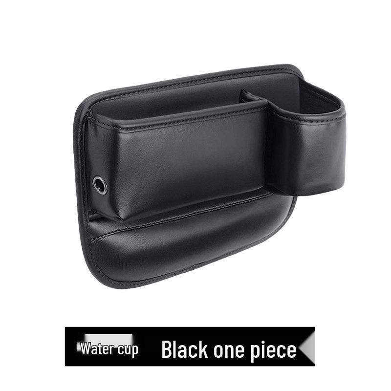 Leakproof Leather Car Seat Gap Organizer with Cup Holder