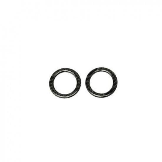 For Jaguar XF Speaker Sound Ring Trim Dashboard L&R Real Carbon Fiber 16-2020