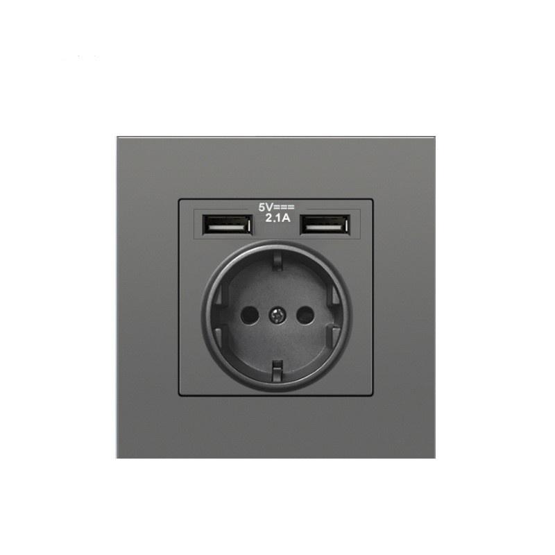 European German Standard French Standard Power Socket Socket European Standard Dual Socket Dual USB Socket