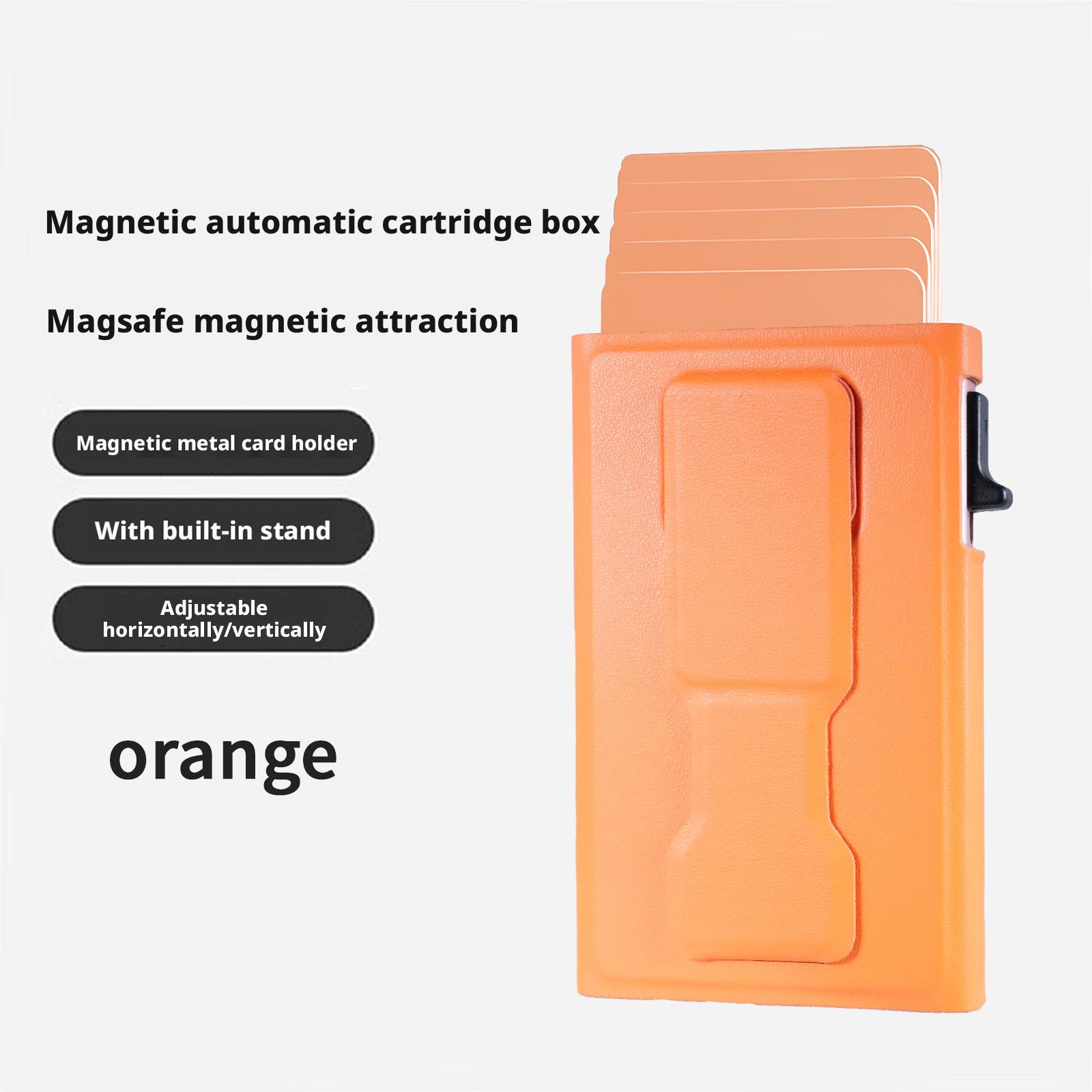 Magnetic Pop-up Phone Stand & Card Holder for Magsafe оранжевый