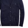 Polo Ralph Lauren Solid Color V-Neck Button Knit Sweater Men sweater Blue MNPOSWE16820431-400