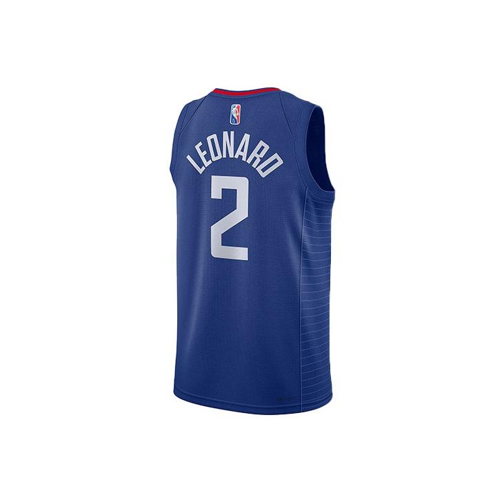 Nike Retro Schnelltrocknendes Basketballtrikot NBA SW Fan Edition Los Angeles Clippers Leonard 2 Herren Trikot Blau DB3575-400